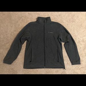 2/$20 Men’s Columbia Fleece Jacket, Gray, Size Medium